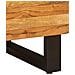 Mobile laterale Marrone 60 x 33 x 75 cm Legno di mango massello - Foto miniatura 8