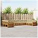 Set divani 10 pcs Naturale e Beige Legno di Acacia Massello - Foto miniatura 2