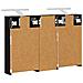 Set di Armadi da Bagno con lo scaffale 3 pcs 80 x 10,5 x 50 cm - Foto miniatura 9