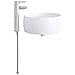 Lavabo da bagno Cromato 38,5 x 38,5 x 16 cm Metallo - Foto miniatura 5