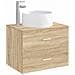 Lavabo da bagno Cromato 38,5 x 38,5 x 16 cm Metallo - Foto miniatura 8