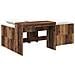 Letto alto per bambini con scrivania Legno antico 75 x 190 cm - Foto miniatura 1