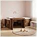 Letto alto per bambini con scrivania Legno antico 75 x 190 cm - Foto miniatura 2