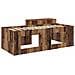 Letto alto per bambini con scrivania Legno antico 75 x 190 cm - Foto miniatura 5