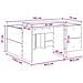 Letto alto per bambini con scrivania Legno antico 75 x 190 cm - Foto miniatura 9