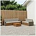Set di divani da esterno 6 pcs Naturale e Grigio Chiaro - Foto miniatura 2