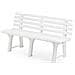 Panchina in Polipropilene Bianco - Modello Orchidea - Foto miniatura 2