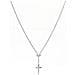 Collana In Argento 925 - Collezione Prega, Ama - Colore Rodio - Misura Unica Collana Cuore E Croce - Foto miniatura 1