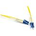 Bretella di connessione e permutazione a 2 fibre ottiche MONOMODALE OS2 connett. LC-LC DUPLEX 5m guaina esterna LSZH IEC60332-1 - Foto miniatura 1