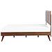 Letto A Doghe In Legno Marrone Scuro 180 X 200 Cm Istres - Foto miniatura 2
