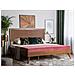 Letto A Doghe In Legno Marrone Scuro 180 X 200 Cm Istres - Foto miniatura 1