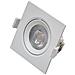 Faretto Ad Incasso Quadrato Bianco 7w Led Luce Calda - Foto miniatura 1