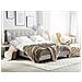 Letto Matrimoniale In Tessuto Grigio Chiaro La Rochelle - Foto miniatura 14