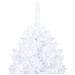 Albero di Natale Artificiale con Rami Spessi Bianco 150 cm PVC - Foto miniatura 3