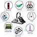 Heavy Duty Swing Ganci Ganci Set Di 2 Fissa In Acciaio Inox Hammock Ganci Con Vite 1000lb Capacit Di Calcestruzzo Insiemi Di Legno Playground Veranda Interni Esterni Sedile Trapeze Yoga Gym - Foto miniatura 2