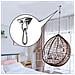 Heavy Duty Swing Ganci Ganci Set Di 2 Fissa In Acciaio Inox Hammock Ganci Con Vite 1000lb Capacit Di Calcestruzzo Insiemi Di Legno Playground Veranda Interni Esterni Sedile Trapeze Yoga Gym - Foto miniatura 4