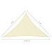 Parasole a Vela Oxford Triangolare 3x3x4,24 m Crema - Foto miniatura 6