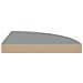 Scaffali Angolari A Parete 4 Pz Grigi 35x35x3,8 Cm Mdf - Foto miniatura 6