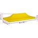 Tetto per Tendone per Feste 6x3 m Giallo 270 g / m² - Foto miniatura 5