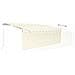 Tenda da Sole Retrattile Manuale con LED 4x3 m Crema - Foto miniatura 7
