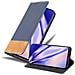Custodia Compatibile Con Samsung Galaxy S20 In Blu Scuro Marrone - Coperchio Protettiva Con Chiusura Magnetica, Funzione Stand E Tasca Per Le Carte - Foto miniatura 1