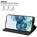 Custodia Compatibile Con Samsung Galaxy S20 In Blu Scuro Marrone - Coperchio Protettiva Con Chiusura Magnetica, Funzione Stand E Tasca Per Le Carte - Foto miniatura 3
