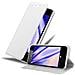 Custodia Compatibile Con Nokia Lumia 550 In Classy Argento - Coperchio Protettiva Con Chiusura Magnetica, Funzione Stand E Tasca Per Le Carte - Foto miniatura 1