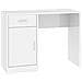 Scrivania Cassetto Bianco Lucido 100x40x73cm Legno Multistrato - Foto miniatura 2