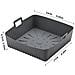 Tappetino Da Forno Quadrato Per Airfryer Con Silicone Antiaderente Black - Foto miniatura 3
