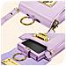 Pochette A Tracolla Per Qualsiasi Smartphone Flip Design Elegante Lilla - Foto miniatura 4