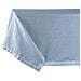 Tovaglia Cucina Soggiorno In Cotone Con Orlo A Giorno In Tinta Unita Vari Colori Ajour 140x180cm Blu Melange - Foto miniatura 3