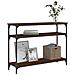 Tavolino Consolle Rovere Marrone 100x29x75 Cm Legno Multistrato - Foto miniatura 3