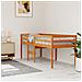 Letto A Soppalco Marrone Cera 75x190 Cm Legno Massello Di Pino - Foto miniatura 3