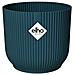 Vaso Azzurro Ø 30 Cm Deep Blue Plastica Rotondo Moderno - Foto miniatura 1