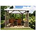 Gazebo Fox Jt40 Pocket Impregnato 300x300 Cm Copertura Pvc - Foto miniatura 1