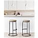 Sgabello Da Bar Set Di 2 Pelle Sintetica Beige Milroy - Foto miniatura 1