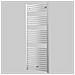 Termoarredo Scalda Salviette Mod. San Remo Bianco Curvo H 1420 L 450 - Foto miniatura 1