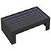 Tavolino Da Salotto Con Led Infinity Nero 90x50x30 Cm - Foto miniatura 3