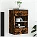 Mobile TV a Parete con Luci LED Rovere Fumo 40x30x60,5 cm - Foto miniatura 8
