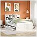 Letto Libreria Senza Materasso Bianco 140x190 Cm Legno Di Pino - Foto miniatura 1