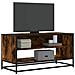 Mobile Tv Rovere Fumo 91x40x46 Cm Legno Multistrato E Metallo - Foto miniatura 1