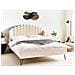 Letto Bouclé Ambillou 160 X 200 Cm Beige - Foto miniatura 1