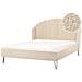 Letto Bouclé Ambillou 160 X 200 Cm Beige - Foto miniatura 2