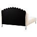 Letto Bouclé Ambillou 160 X 200 Cm Beige - Foto miniatura 4