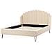 Letto Bouclé Ambillou 160 X 200 Cm Beige - Foto miniatura 5