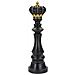 Scultura Scacchi 4 - Nero - Poliresina - 14x14x50 Cm - Foto miniatura 1