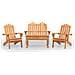 Set Salotto da Giardino Adirondack 4pz Legno Massello di Acacia - Foto miniatura 1
