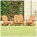 Set Salotto da Giardino Adirondack 4pz Legno Massello di Acacia - Foto miniatura 2
