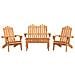Set Salotto da Giardino Adirondack 4pz Legno Massello di Acacia - Foto miniatura 3