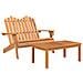 Set Salotto da Giardino Adirondack 4pz Legno Massello di Acacia - Foto miniatura 4